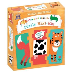 Creeaza animale - Puzzle Maxi-Mix | Didactica Publishing House imagine