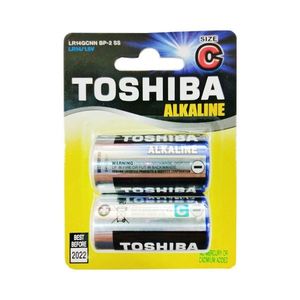 Set 2 baterii alcaline Toshiba, R14 imagine