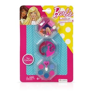 Trusa de Make-up rotunda, cu 3 niveluri, Barbie imagine