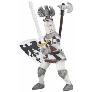 Figurina Papo-Cavaler cu pene alb imagine