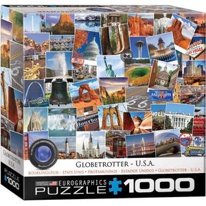 Puzzle 1000 piese Globetrotter USA imagine