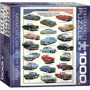 Puzzle 1000 piese American Cars of the 1950s imagine
