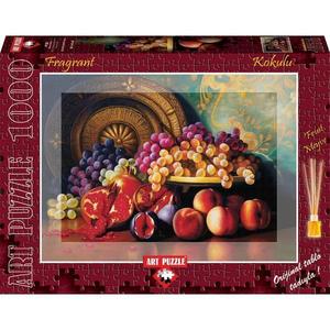 Puzzle 1000 piese - Parfumat - Figs, pomegranates and brass plate - GE imagine