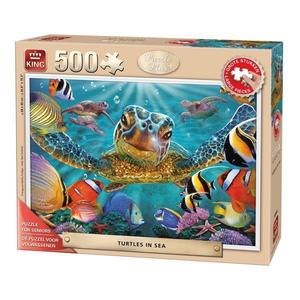 Puzzle 500 piese Turtles In The Sea imagine