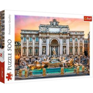 Puzzle 500 trefl fontana di trevi roma imagine