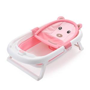 Hamac cadita Little Mom Baby Bath Tub Bear Pink imagine