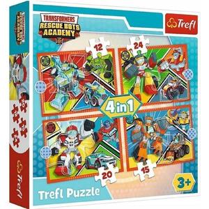 Puzzle 4in1. Academia robotilor Transformers imagine