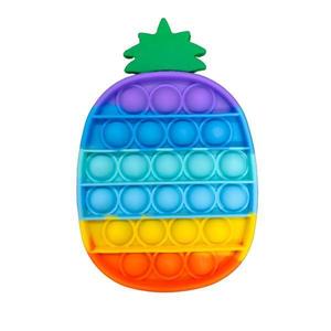 Jucarie antistres Push Pop Bubble, Pop It, ananas, Multicolor - Shop Like A Pro imagine