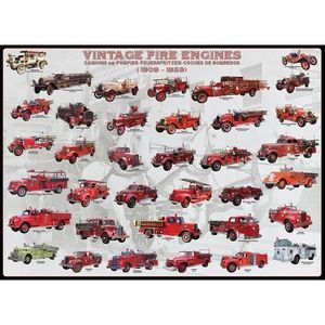 Puzzle 1000 piese - Vintage Fire Engines imagine