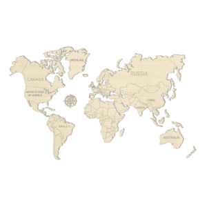 Puzzle 3D - Harta Lumii imagine