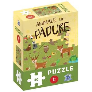 Animale din padure - puzzle 3 ani+ imagine