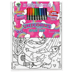 Servet de masa pentru colorat - Unicorni imagine