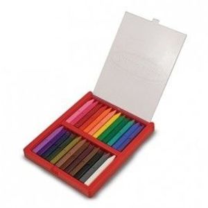 Melissa & Doug - Set 24 creioane colorate triunghiulare imagine