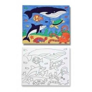 Melissa & Doug - Pictura pe panza (canvas) Peisaj marin imagine