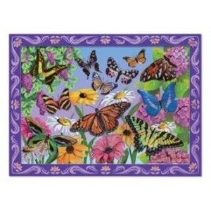 Set de creatie mozaic pe numere Peisaj cu Fluturi imagine