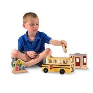 Autobuzul scolar -set de joaca din lemn - Melissa & Doug imagine