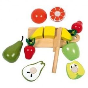 Set de fructe din lemn imagine