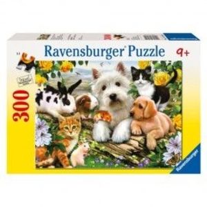 Puzzle animale prietenoase, 300 piese - Ravensburger imagine