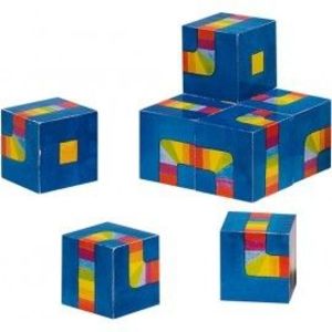 Mini puzzle cuburi Labirintul colorat imagine
