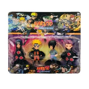 Set 4 Figurine Naruto Shippuden, dimensiune 10 cm, multicolor, 4 personaje diferite, 3 ani imagine