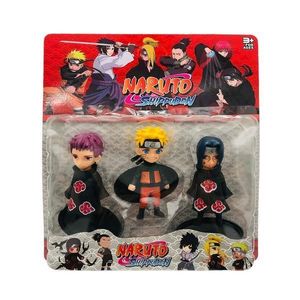 Set 3 Figurine Naruto Shippuden, dimensiune 10 cm, multicolor, 3 personaje diferite, 3 ani imagine