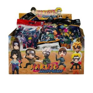 Kit 24 plicuri Naruto Shippuden cu figurina si cartonase surpriza, Mistery Box imagine