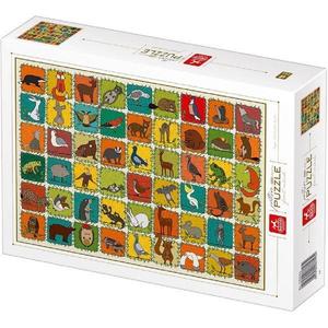 Puzzle 1000. Pattern Forest Animals. Modele cu animale din padure imagine