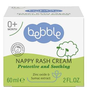 Crema pentru Fundulet Rosu - Bebble Nappy Rash Cream, 60 ml imagine