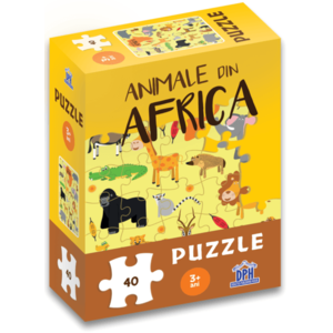 Puzzle: Animale din Africa | Didactica Publishing House imagine