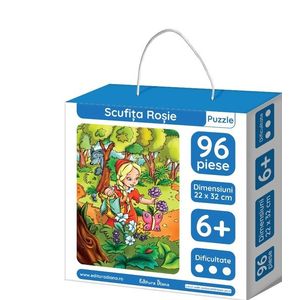 Scufita Rosie - puzzle educational 96 piese | Diana imagine