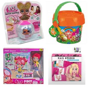 Set cadou jucarii pentru fetite: Papusa, plastilina, joc, caiet activitati, Oem imagine