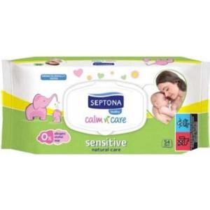Servetele Umede pentru Pielea Sensibila a Bebelusilor - Septona Baby Calm'n'Care Sensitive Wipes, 54 servetele, 1 pachet imagine