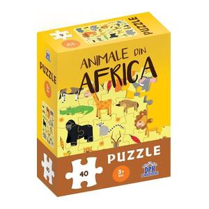 Animale din Africa. Puzzle imagine