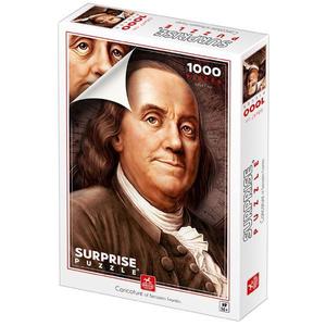 Puzzle 1000 Surprise. Caricature of Benjamin Franklin imagine