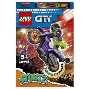 Lego City. Stuntz motocicleta de cascadorie pe roata din spate imagine