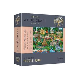 Puzzle 1000 din lemn. Obiectivele turistice faimoase din Franta imagine