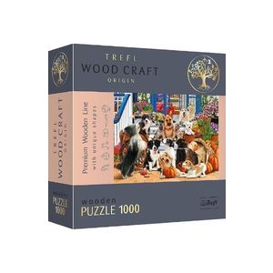 Puzzle 1000 din lemn. Echipa de catei imagine