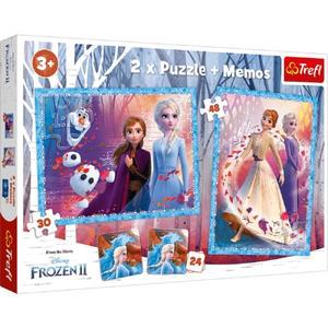 Puzzle 2 in 1 + Memo. Frozen 2 Tinutul misterios imagine