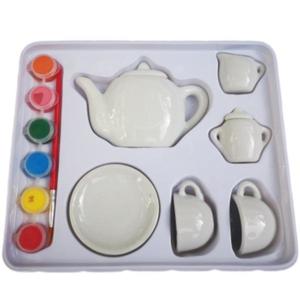 Set de pictat din ceramica - La ceai, 7Toys imagine