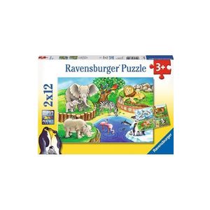 Puzzle 2 in 1. Zoo imagine