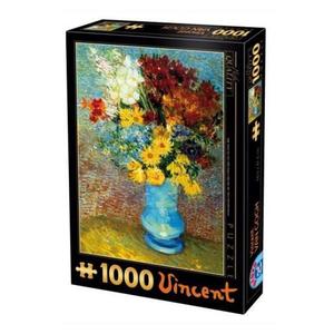 Puzzle 1000 Vincent Van Gogh - Flowers in Blue Vase imagine