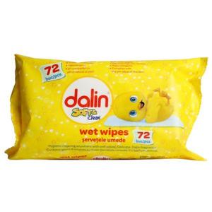 Servetele Umede Moi - Dalin Dalin Soft & Clean, 72 buc imagine