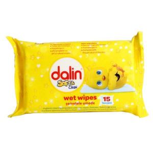 Servetele Umede Moi de Buzunar - Dalin Soft & Clean, 15 buc imagine