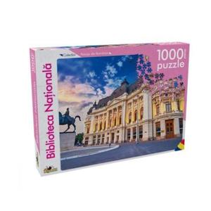 Puzzle 1000 piese Biblioteca Nationala, 7Toys imagine