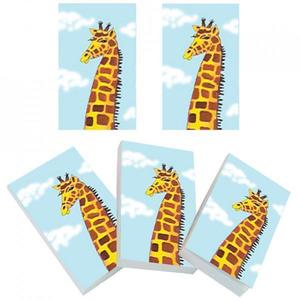 Set 5 carnetele de buzunar Girafa, 5 x 8 cm, 100 foi veline imagine