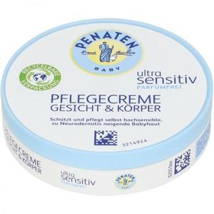 Crema de ingrijire Ultrasensitiv pentru fata si corp, Ingrijirea bebelusului pentru piele delicata si sensibila, Penaten, 100 ml imagine