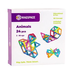 Set magnetic 24 pcs Magspace - Animals imagine