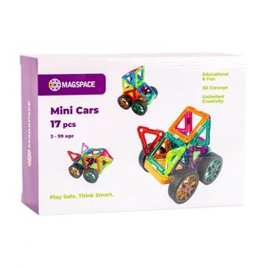 Set magnetic 17 pcs Magspace - Mini Cars imagine