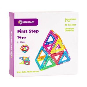 Set magnetic 14 pcs Magspace - First Step imagine