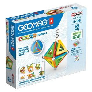 Joc de constructie magnetic Geomag Supercolors, 35 piese imagine